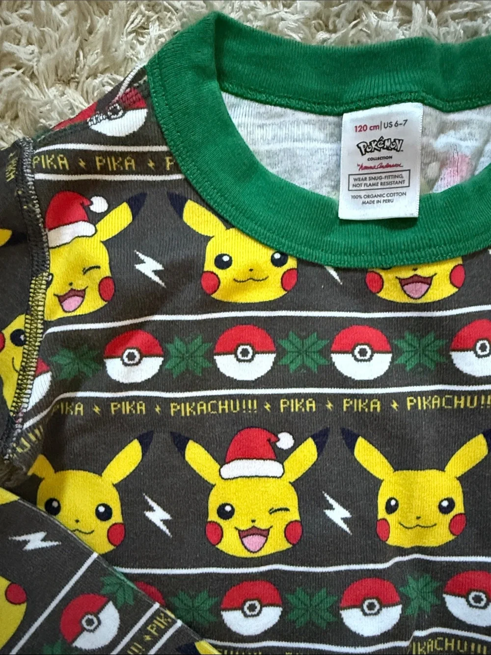 Hanna Andersson - Pokémon / Pikachu Holiday Pajamas | Size 6-7